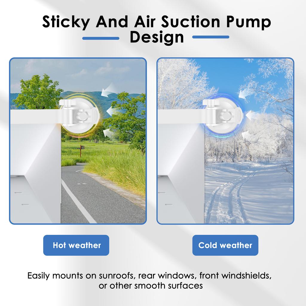 Sunroof Suction Cup Mount Aluminum Alloy Suction Cup Car Mount Portable Car Mounting Kit with Strong Suction Design for RVs