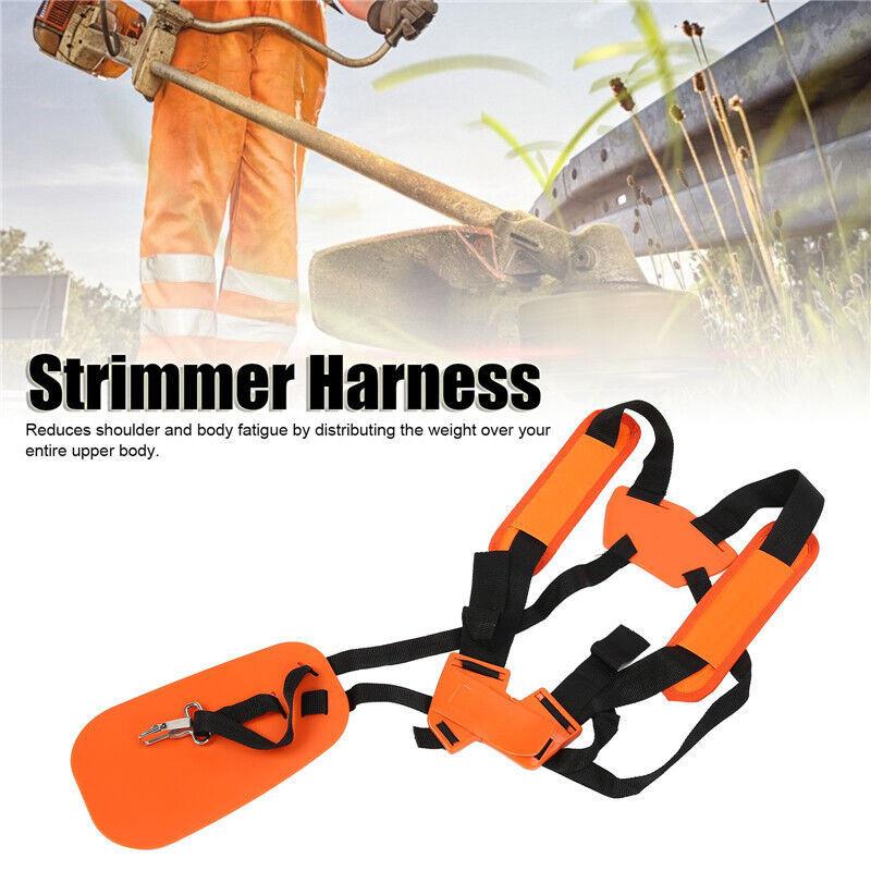 Adjust Strimmer Double Shoulder Harness Strap Belt Brush Cutter Grass Trimmer