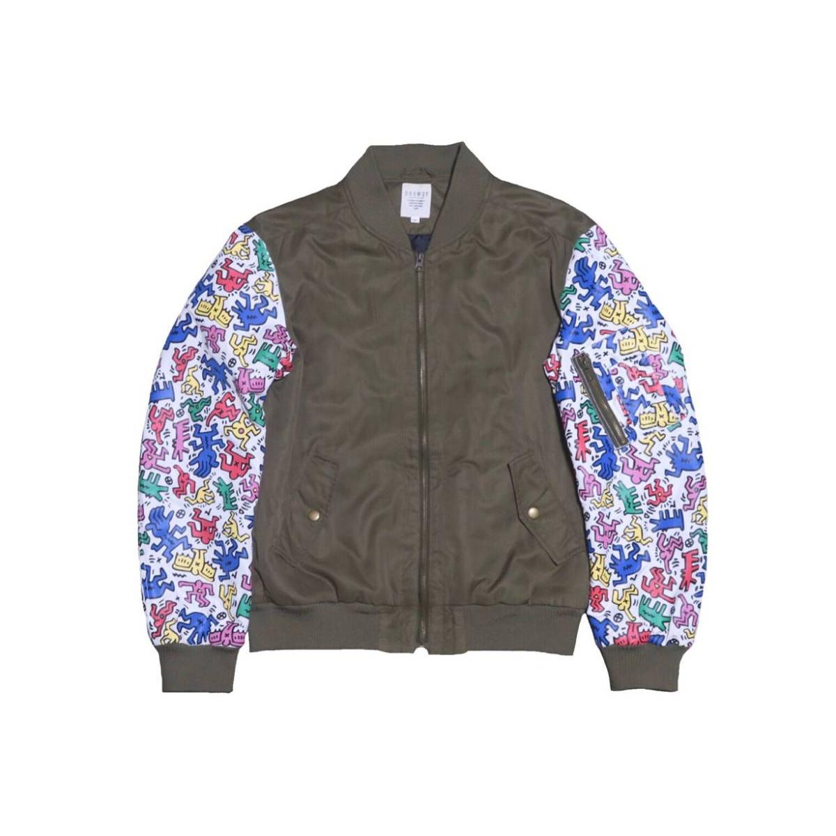 Keith Haring/BROWNY (Keith Haring/Browny) MA1 Blouson Outer Keith Haring keithharing Brownie wejo browny wego Rare