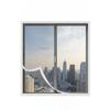 White-edged black-net self-adhesive mosquito repellent net, reusable, invisible installation, insect-proof window screen