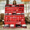 A 2D Flat Printed Fleece Blanket Featuring a Skin-Friendly Train And Railway Transportation Theme, with High-Definition Digital Printing. It'S Soft An
