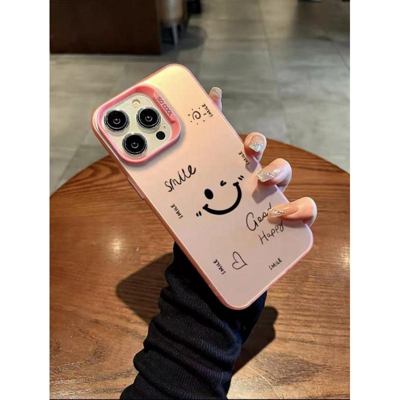 The New Fashionable Smiley Face Is Suitable for Iphone16 Mobile Phone Case Apple 15promax/14 Anti-drop 13pro12 Trend
