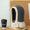 New Women Knitted Hat Balaclava Women‘s Winter Hood Warm Anti-Pilling Neck Collar Beanies CapLadies Windproof Earflaps Scarf Hat