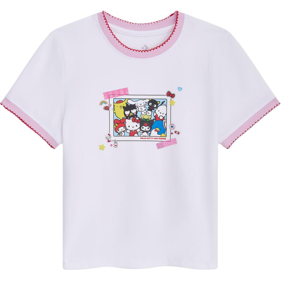 Converse x Hello Kitty And Friends T Shirt Women s White CVW5T519-WHT L