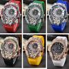 Men's Quartz Watch with Three-Needle Design, Sports Style, Irregular Full Diamond Shape, Similar to Jason Statham's Watch in Warcraft.