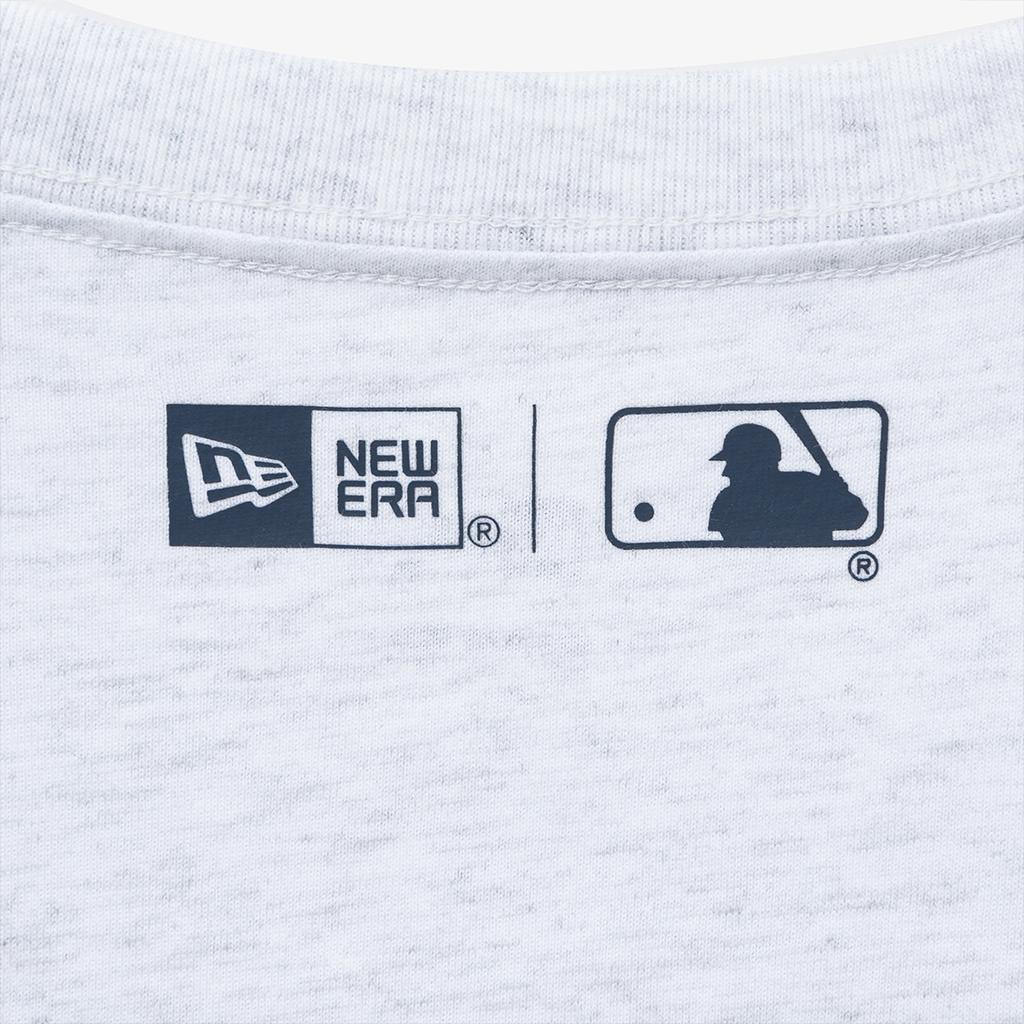 New Era MLB Los Angeles Dodgers Logo Letter Crew Neck Short Sleeve T-Shirt Unisex Tops Heather-Gray 14405334