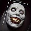 1pc Halloween Horror Mask - Smiling Imp'S White Demon Face, Plastic, Perfect For Cosplay & Costume Accessories, Funky Accessory | Unique Design