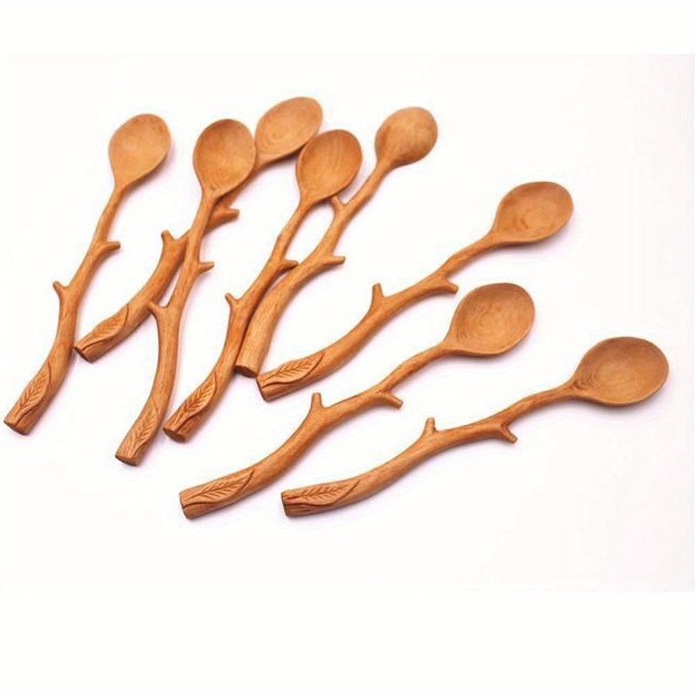 1PC Artisan Branch Design, Long Handle Coffee Stirrer, Durable & Stylish Tableware Addition