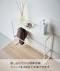 Yamazaki Jitsugyo 5756 Slipper Rack with Top Approximately Smart Can Store Small Entrance Slipper Storage Plate, White, W50XD12XH40.5cm, Items,