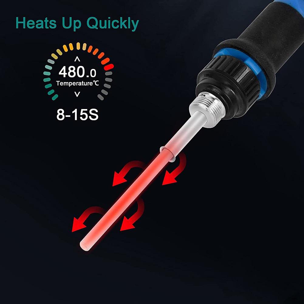 Adjustable Temperature Soldering Iron With Tips Kit 80W Digital Temperature Display With LED Display Quick Heating Soldering Kit