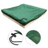 Square Green Garden Furniture Cover Waterproof Sun Protector for Sandbox Toys Pool and Backyard Outdoor Patio Protection