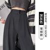 Corduroy suit pants women's autumn and winter new velvet coffee color casual and thin large size loose wide-leg pants