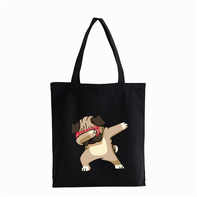 Dabbing Unicorn Panda anime Nákupní taška Dospívající studenti opakovaně použitelná plátěná taška taška na kabelku Dámská taška přes rameno Bolsas