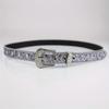 Shinning Rhinestone Belts for Y2k Girls Adjustable Pin Buckle Belt for Cowboy Cowgirl Teens Female Jeans Skirt Waistband