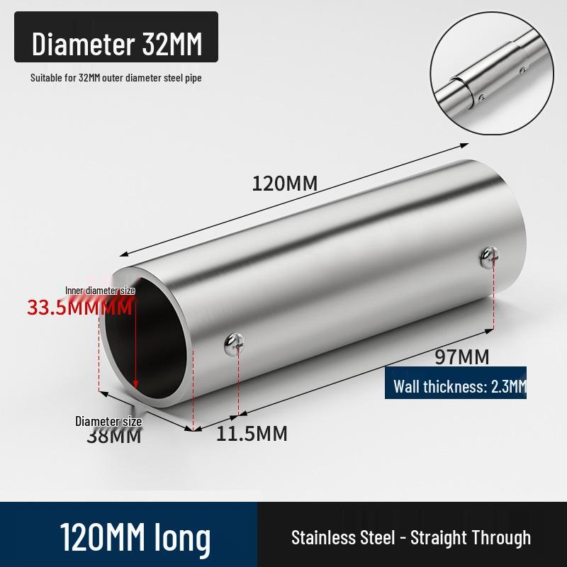 Stainless Steel Right Angle Tee Connector 19mm-32mm Joint Elbow Assembly Frame Fastener