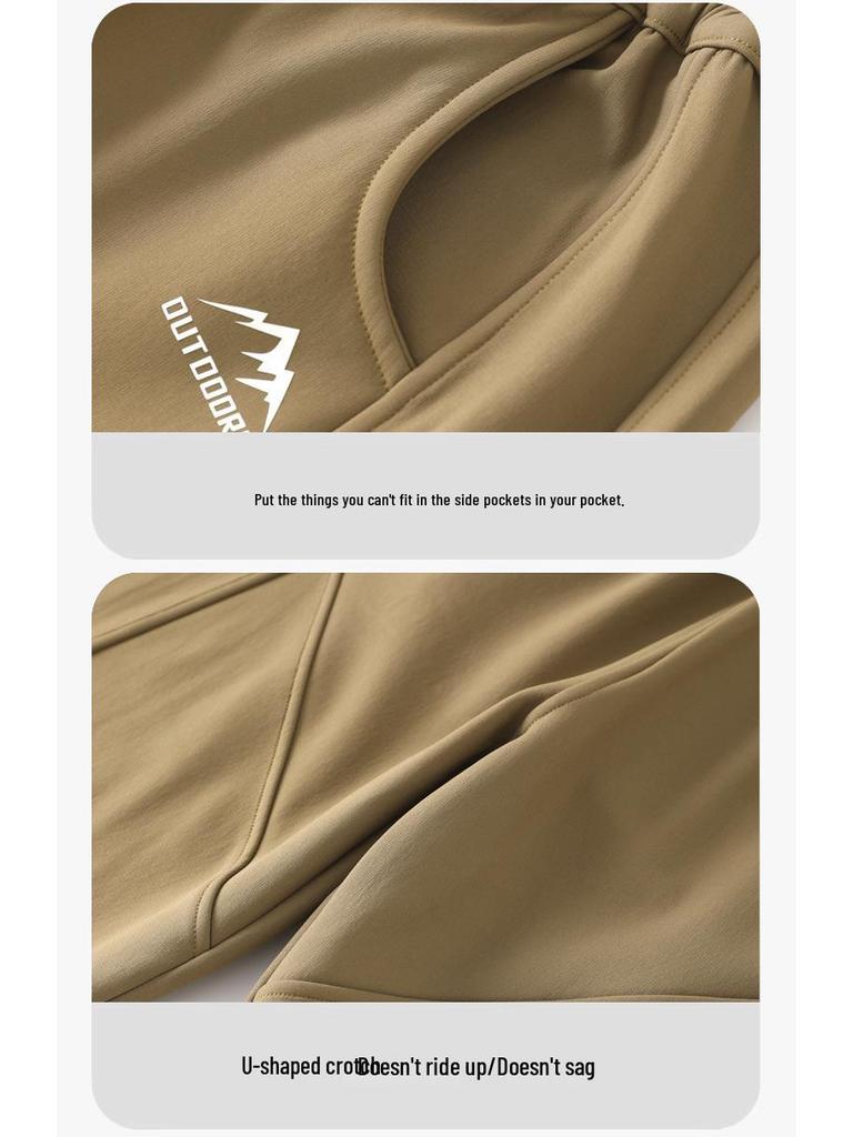 Kids' Windproof Waterproof Fleece-Lined Skinny One-Piece Casual Pants for Boys and Girls