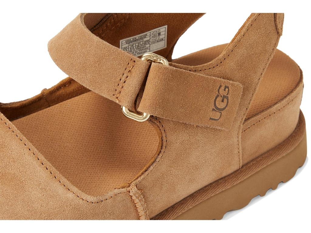 UGG Golden Star High Chestnut cm Women's Sandals, Suede, 25.0