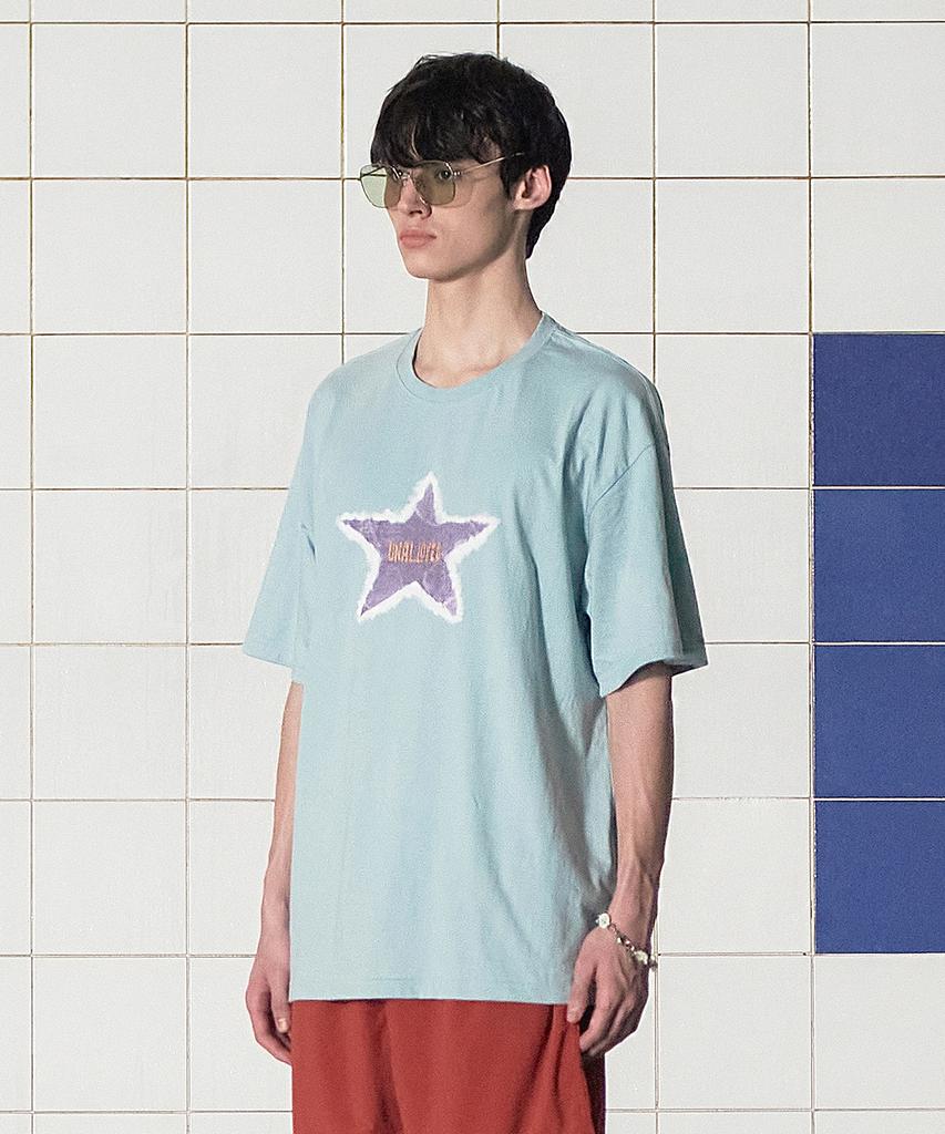 UNALLOYED Tie-Dye Star Logo T-Shirt / Mint