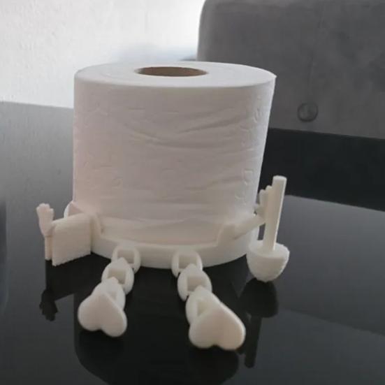 Dangling Leg Cartoon Toilet Paper Roll Holder Toilet Paper Dispenser 3D Printing Tissue Stand Bathroom Living Room Decor
