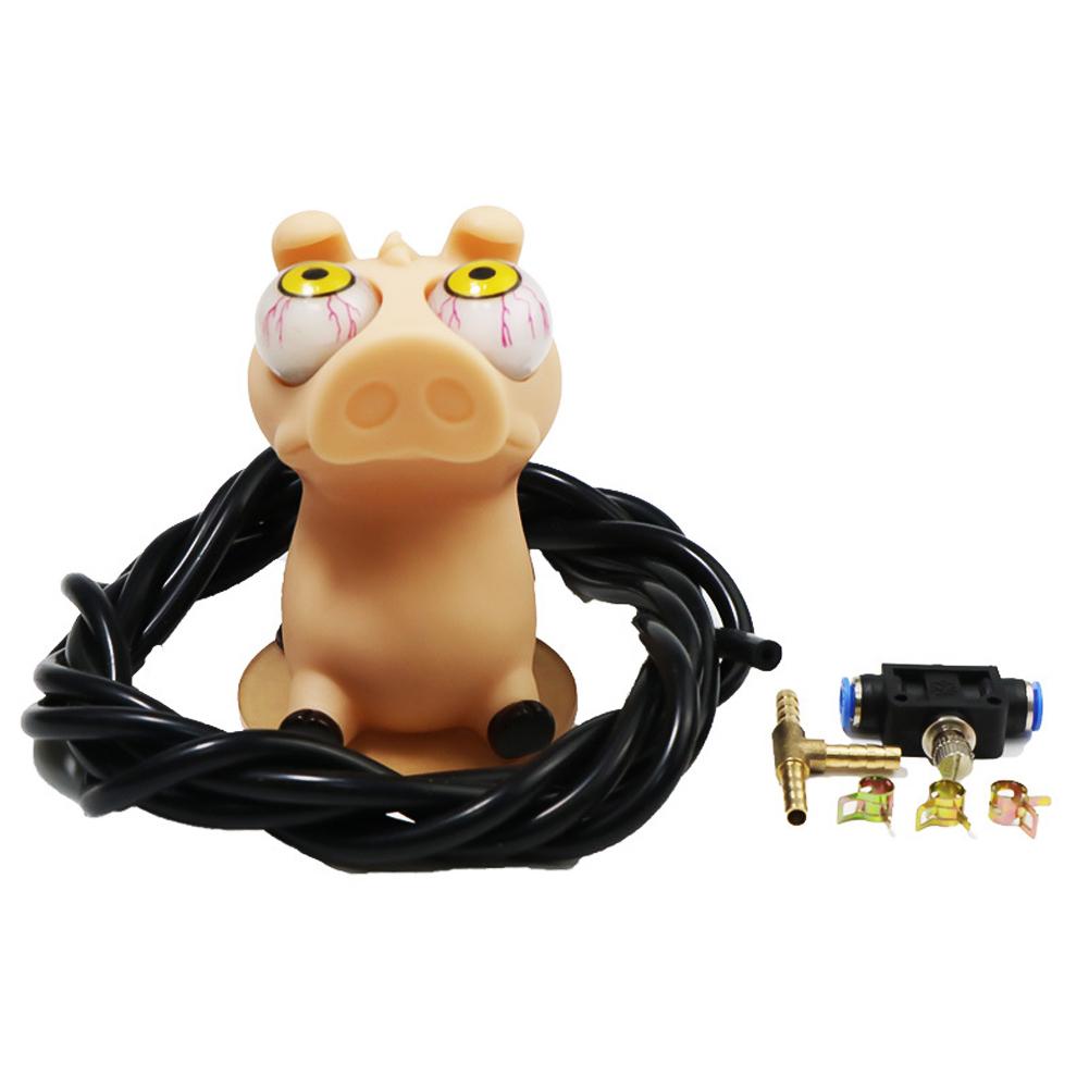 

1 комплект, кукла-зомби турбо с эффектом сногсшибательной силы, декомпрессионная игрушка с большим глазом, украшение для датчика турбокомпрессора, аксессуары для модификации автомобиля White pigs