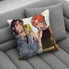 AAya Oosawa And MMitsuki Koga Print Pattern Sofa Cushion Cover Pillowcase Home Party Car Bedding