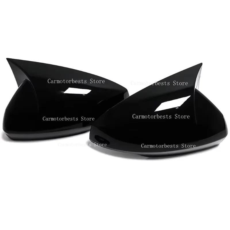 Rearview Side Mirror Cover Fit For Volkswagen VW POLO 2018 2019 2020 2021 2022 2023Sticker Wing Cap Trims Exterior Accessories