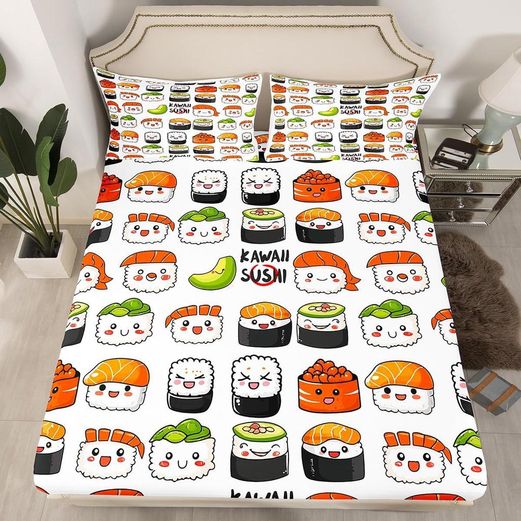 Cute Penguin Pattern Mattress Three-Piece Digital Printing Bedding Mattress Three-Piece Set Children And Adults