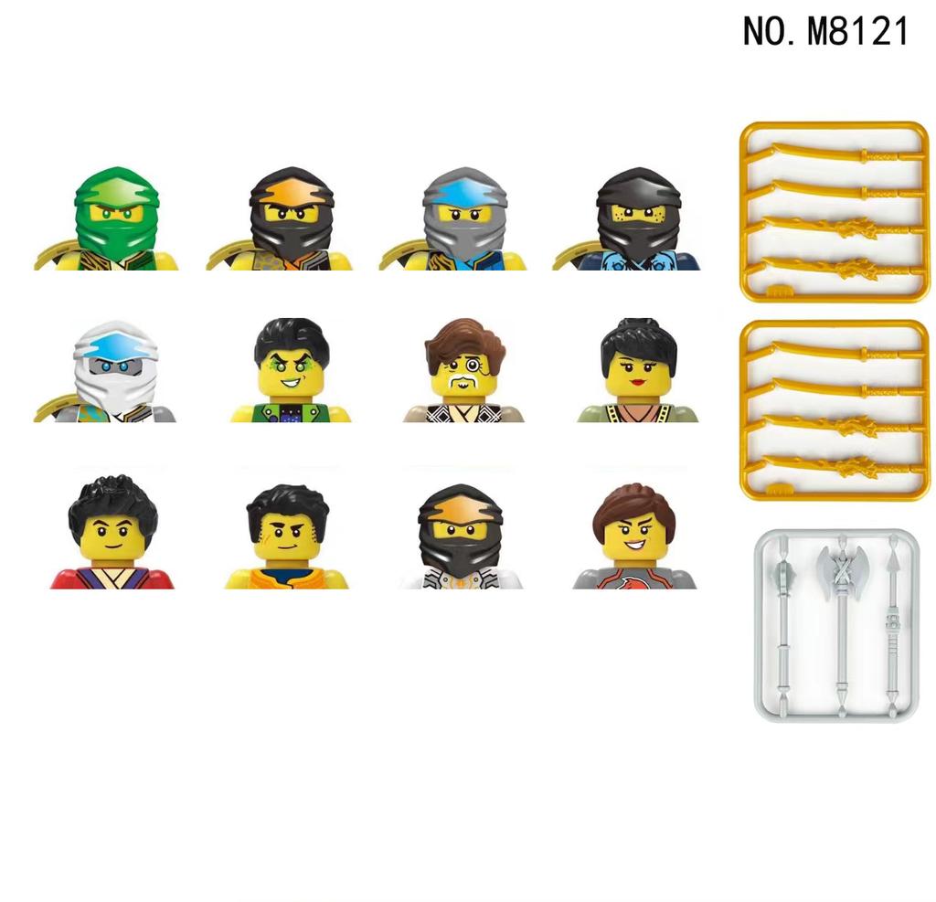 Non-Toxic City Characters Action Figures Building Blocks Policeman Teacher Fireman Occupation Mini Figurine Dolls Bricks Set Children Toys