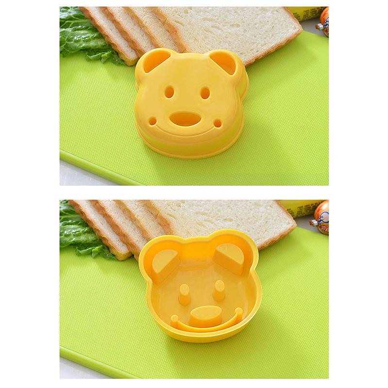Form för smörgås i form av liten björn, enhet för att prägla bröd och kex, tårtform, utskärare