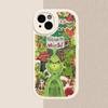 C-Christmas G-Green M-Monsters Phone Case Hard Leather For iPhone 16 15 14 13 12 Mini 11 14 Pro Max Xs X Xr 7 8 Plus Fundas