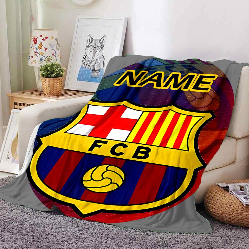 Custom Name Portsmouth FC Crest blanket for Couch & Bed, Plush Cozy Fuzzy Blanket Super Soft & Warm Blankets for Fall and Winter. 0908261