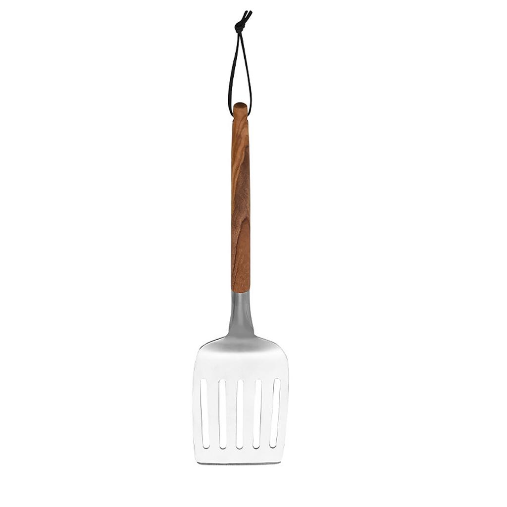 1/4pcs Stainless Steel Cooking Utensil Wooden Handle Frying Spatula Leaking Spatula Soup Spoon Kitchenware Utensils Kitchen Tool