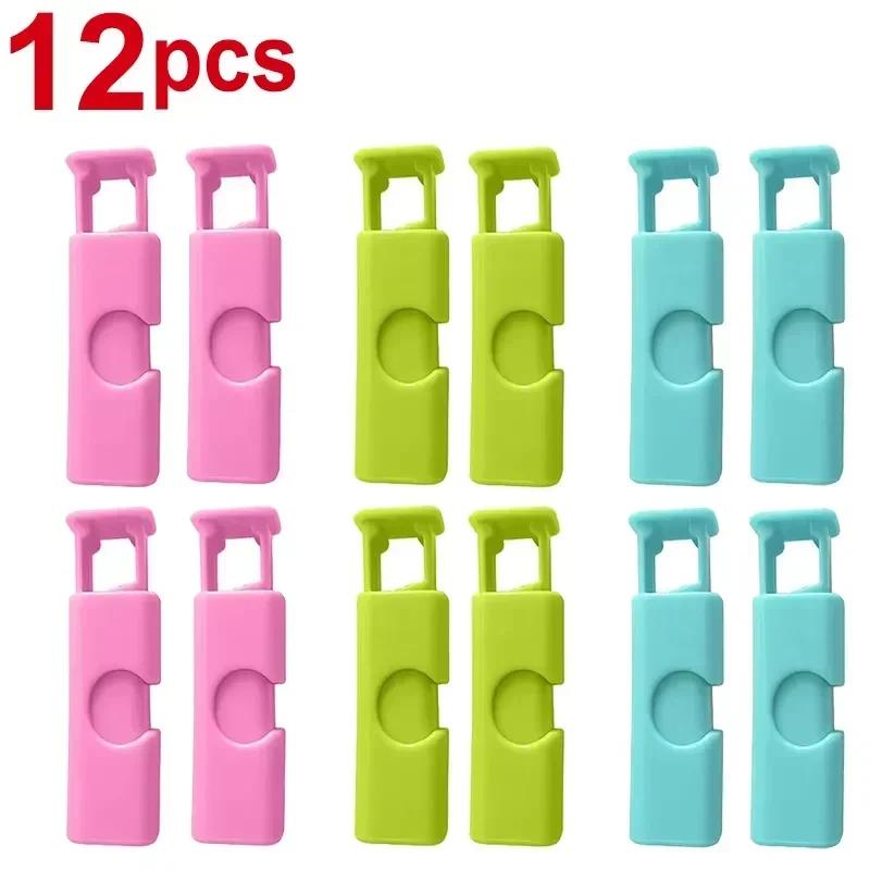 3-12pcs Sealing Clips for Fresh Food Squeeze Bread Snack Bags Spring Clamp Kitchen Storage Sealed Storage Bag Clips Bag Sealer