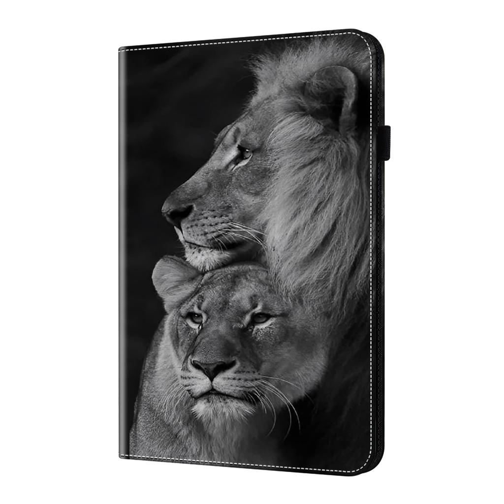 Suitable for Samsung Tab A9plus tablet leather case S9FE cartoon painted flower card holder A7 lite