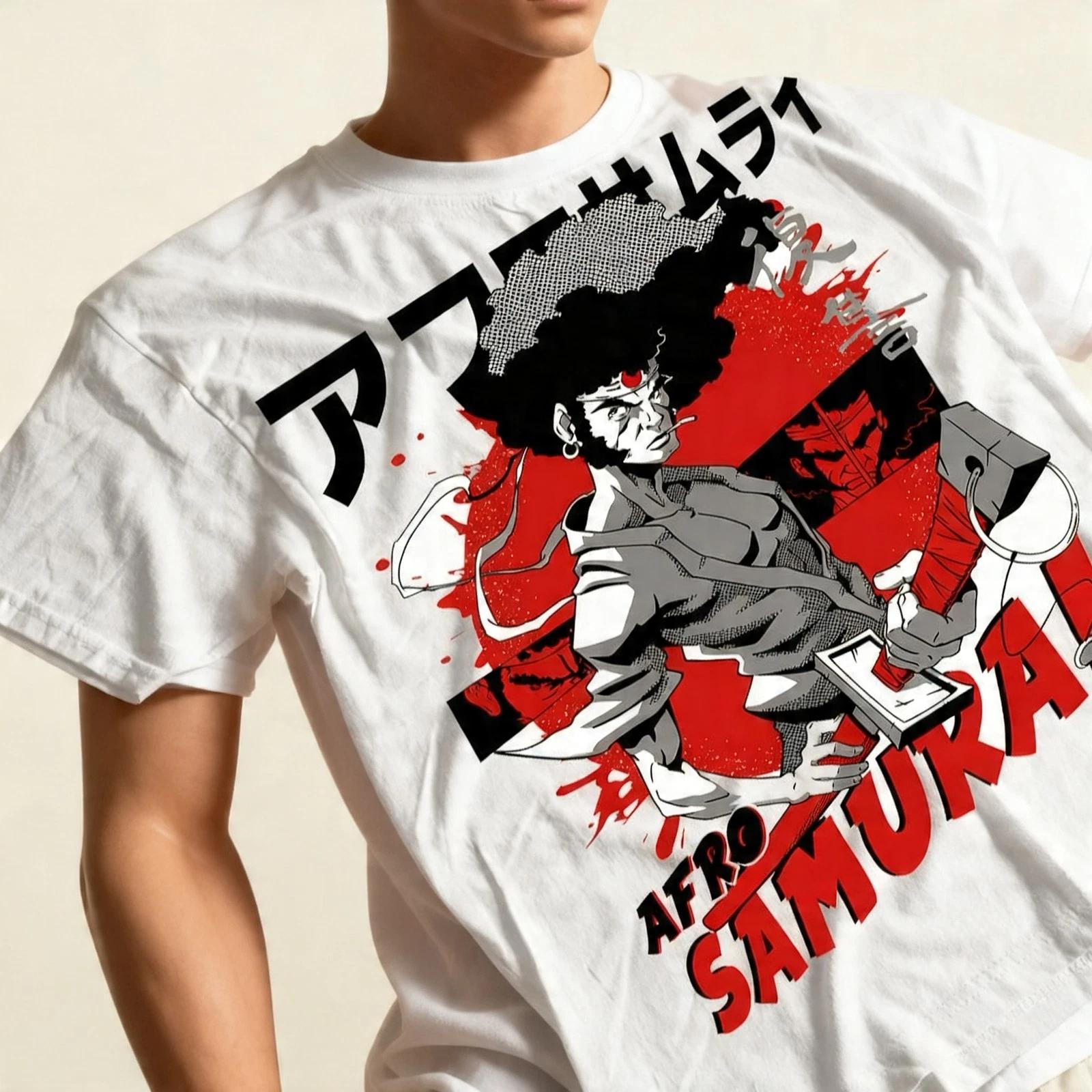 Afro Samurai Unisex T-Shirt Samurai Japanese Ninja Anime Manga T-Shirt S