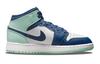 Jordan 1 Mid Mystic Navy Mint Foam GS 554725-413