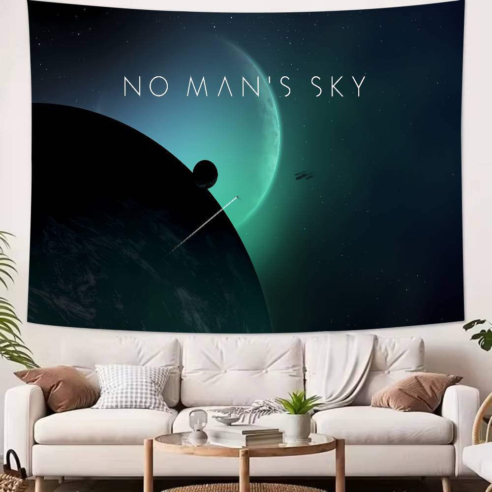 Mode Erkundung Rollenspiele Cool Heiß No Mans Sky Wandteppich Dekoration Schlafzimmer Wohnheim Hintergrundtuch Wandteppich