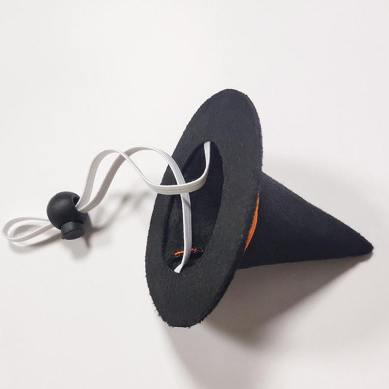 Haustier Filz Hexen Zauberer Hut Mit Elastischem Band Tragbarer Magischer Dekorationshut Für Halloween Partys