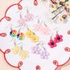 Trend Sunflower Daisy Flower Resin Earrings for Women Korean Fashion Chic Earrings Elegant Flora Dangle Earring Fun Bijoux