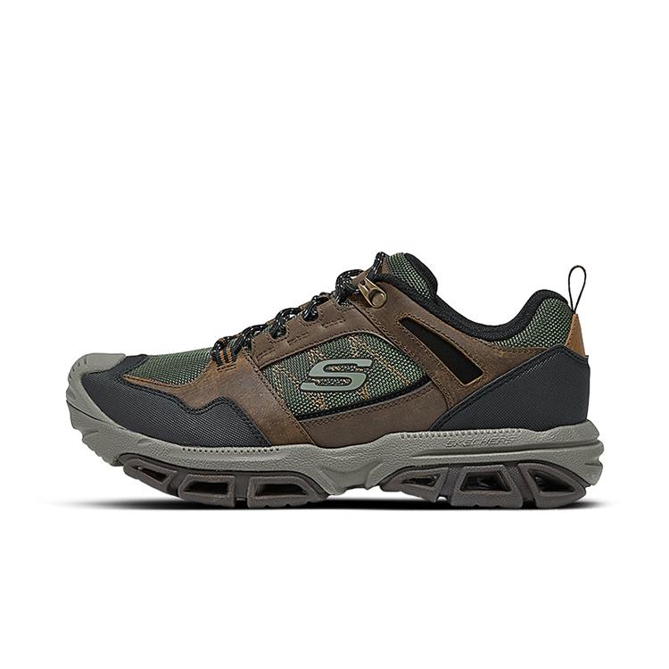 Skechers Удобные Универсальные Прочные Низкие Повседневные Кроссовки Мужские Коричневый Зеленый 204493-BROL 39.5