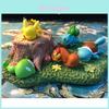 Adorável Conjunto de Brinquedos de Figuras Pokemon Bulbasaur Squirtle Pikachu Para Crianças Presente Entusiastas