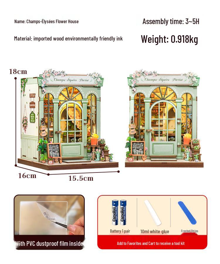 Cutebee Japanese Ramen Shop 3D DIY Miniature Wooden Model Toy