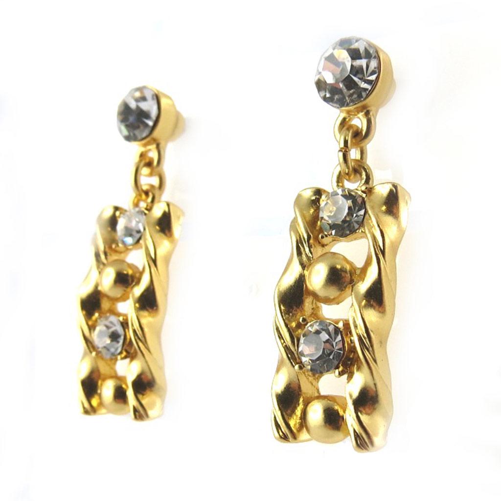 Parure Collier Et Boucles D'oreilles Dolce Vita Métal Doré - Style Années 80 - Occasion