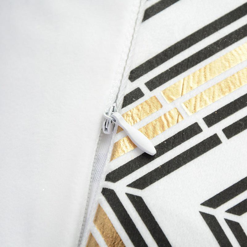 Zlatý módní potisk polštář na pohovku - Stylový polštář do obývacího pokoje