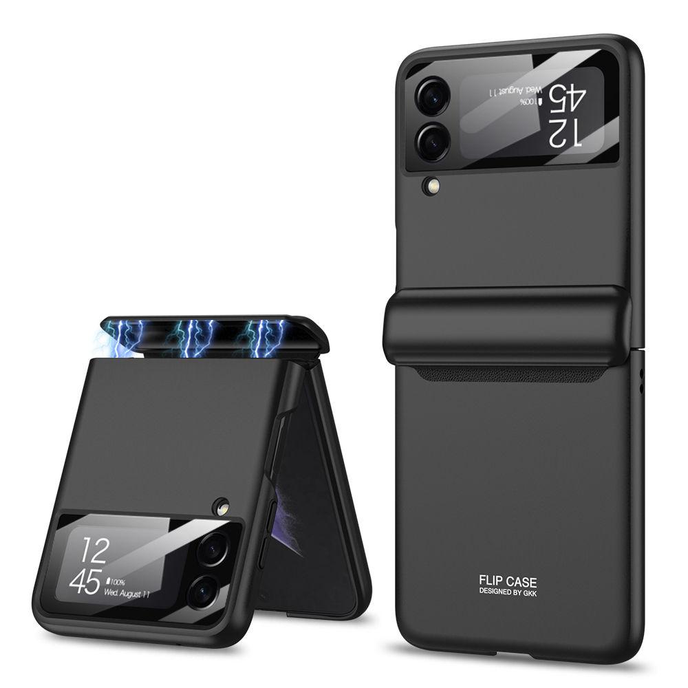 Per Samsung Galaxy Z Flip 4 Custodia Magnetica con Cerniera con Pellicola Protettiva per Schermo Copertura Opaca Antiurto All-inclusive