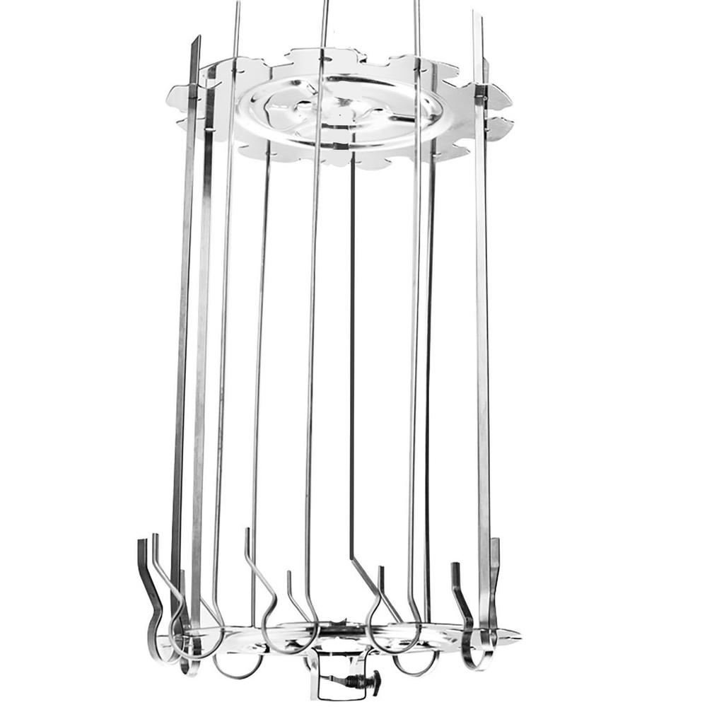BBQ Roaster Rotisserie Skewers Needle Cage Oven Kebab Grill Stainless Steel Barbecue Tools for Electric Oven