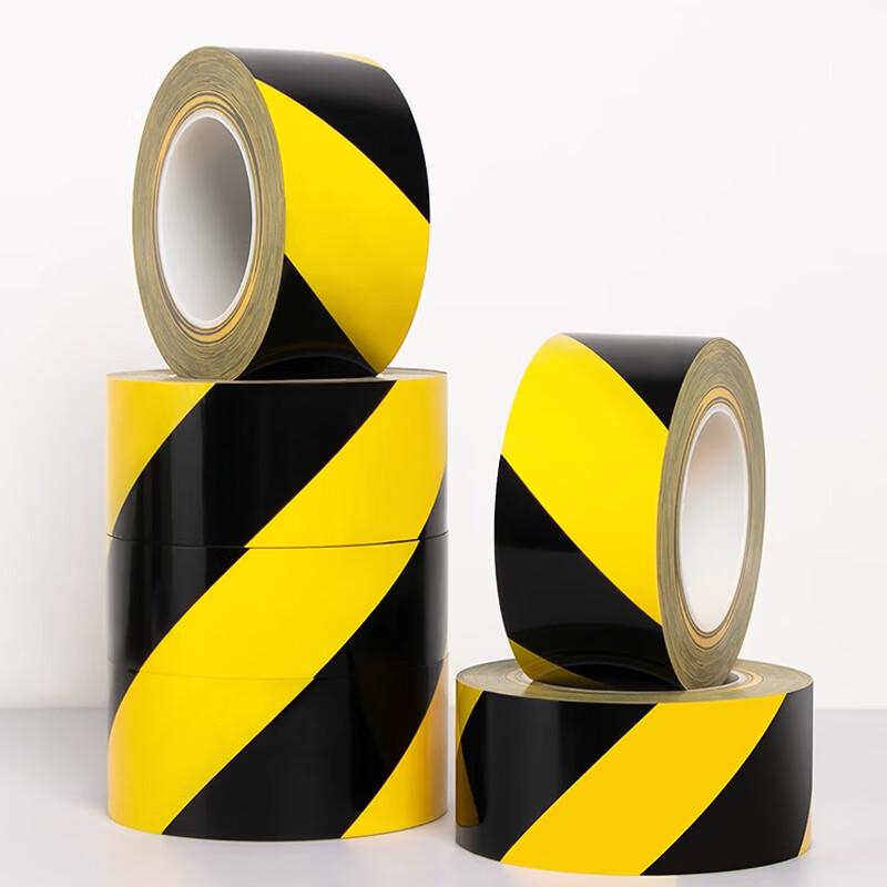 Black & Yellow Chevron Warning Tape