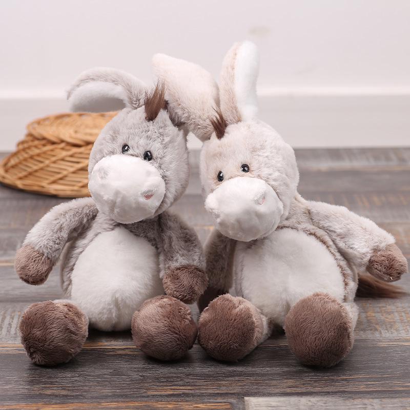 Four-Leaf Clover Long-Eared Donkey Plush Toy - Girls' Comfort Gift