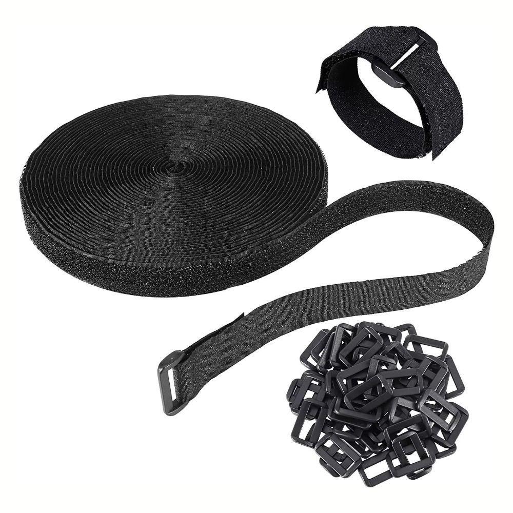 Nylon Material Hook Loop Straps Reusable Cable Ties Self Adhesive Straps  Earphone Organizer