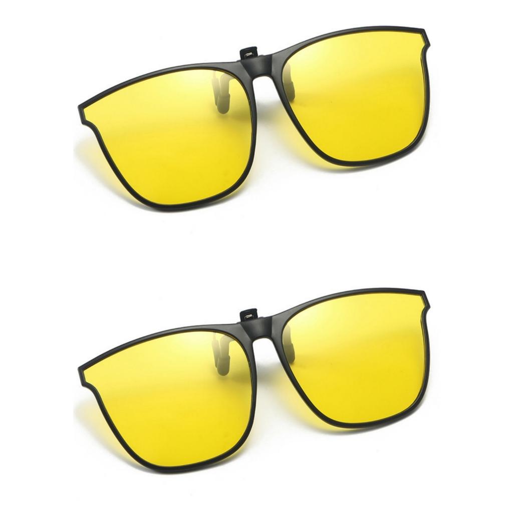New PC Clip Sunglasses for Outdoor Fishing Driving Day Night Use Durable Lightweight UV Protection